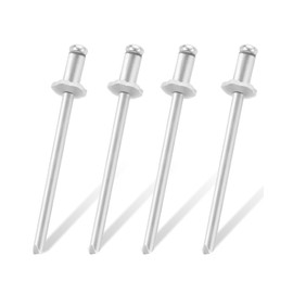 Fit for Chrysler GM Ford AMC Cars Rosette Rivets VIN Door Tags Stainless Steel Silver 4PCS
