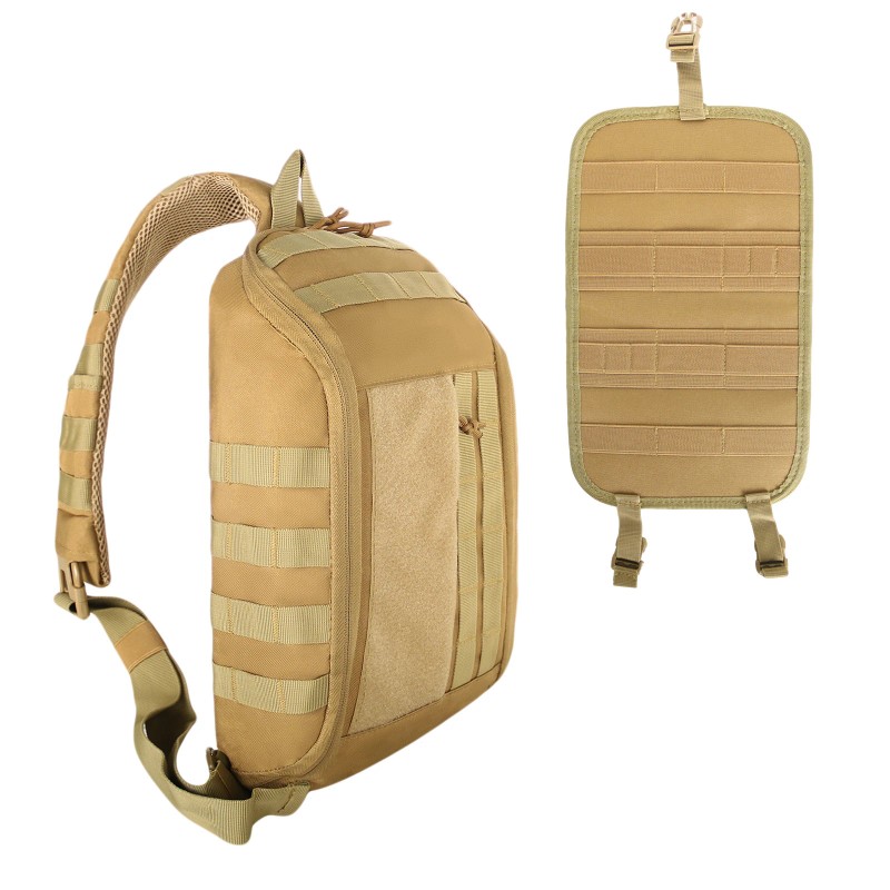 Tactical Sling Backpack Waterproof MOLLE Gun Holster Crossbody Chest Bag