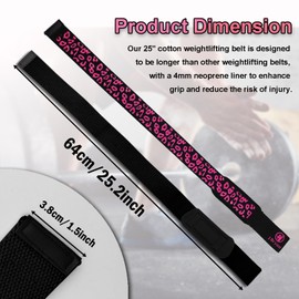 J Bryant Weight Lifting Straps with Anti-Slip Silicone & 4mm Neoprene Cushion for Weightlifting, Deadlift, Pull-Ups, Enhance Strength & Safety, Exercise Equipment (Black)