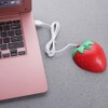 Vctitil 3D Strawberry Shape USB Wired Mouse Portable Mini 800DPI