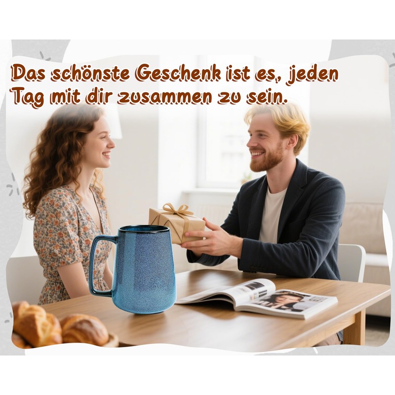 Large Ceramic Coffee Cups, 24 oz / 700 ml Extra