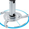 Cmple - Universal Adjustable Ceiling Projector Mount, 360 Degree Swivel
