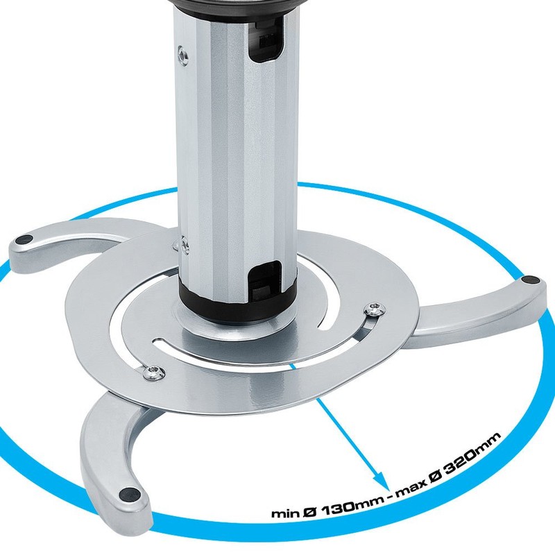 Cmple - Universal Adjustable Ceiling Projector Mount, 360 Degree Swivel