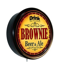 Goldenoldiesclocks Brownie Beer and Ale Cerveza Lighted Wall Sign