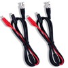 Pack of 2 BNC Q9 to Double Alligator Clip Test