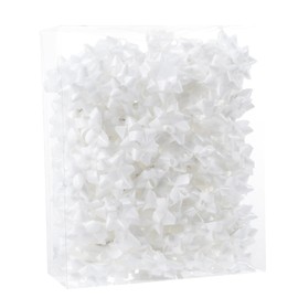100Pcs Small White Star Bows for Gift Wrapping and Presents,Multiple coClour Christmas Bows,for Parties, Birthdays, Weddings or Other Holidays.