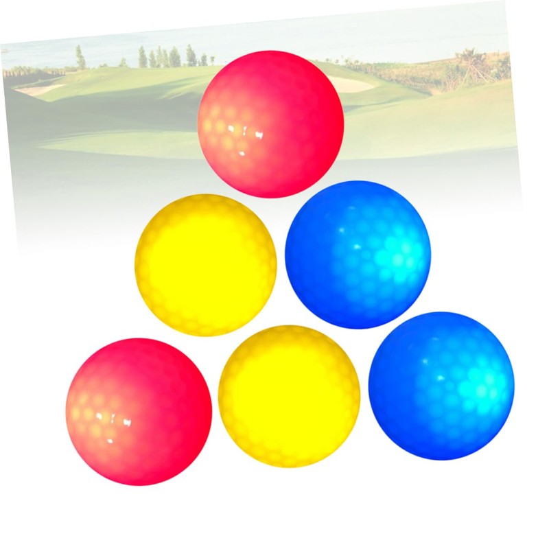KOMBIUDA Golf Glow Ball Kit 6 Ultra Bright Led Balls