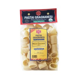 Mezzi Paccheri Organic Italian Pasta di Gragnano | I.G.P. Protected | 17.6 Ounce | 500 Gram