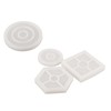 8 Pcs Silicone Coaster Molds Silicone Epoxy Resin Coaster Casting