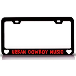 Custom Brother - Urban Cowboy Music Musical Musician Metal Car SUV Truck License Plate Frame Bl c58
