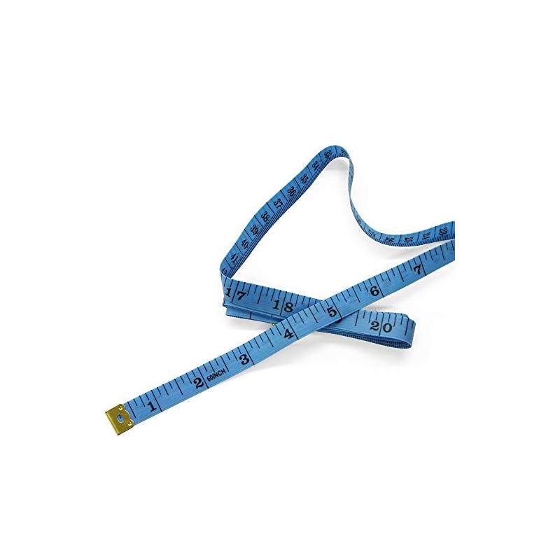 Narrow 60" Blue Measuring Tape