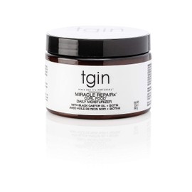 tgin Miracle RepaiRx Curl Food Daily Moisturizer for Curly, Coily and Wavy Hair, Moisturizing Curl Cream for Dry, Damaged Hair, 12 oz