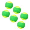 6PCS Tennis Training Balls,Pressure less Training Exercise Tennis Balls,Soft Rubber