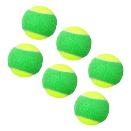 6PCS Tennis Training Balls,Pressure less Training Exercise Tennis Balls,Soft Rubber Cricket Ball for Beginners Youth Kids Pet Dog Training Practicing