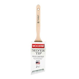 Wooster Brush E5221-2.5 Silver Tip Angle Sash Paintbrush, 2.5-Inch Size