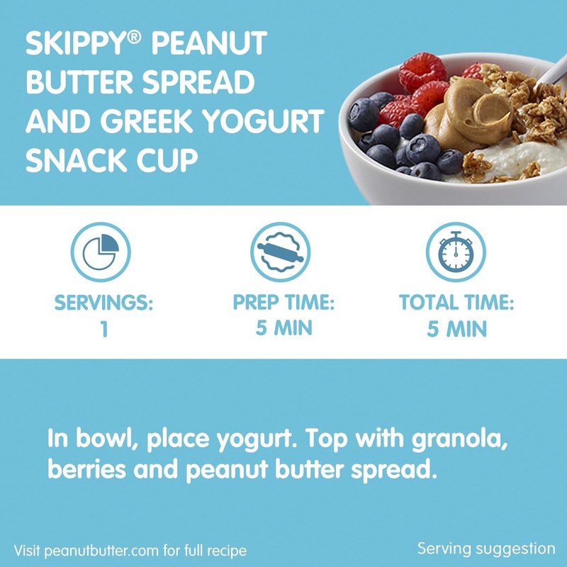 SKIPPY Natural Creamy 1/3 Less Sodium & Sugar Peanut Butter