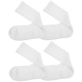 Ipetboom 4Pcs Non Slip Nursing Socks for Men Cotton Calf Socks with Moisture Wicking Breathability for Daily Use for Cold Weather