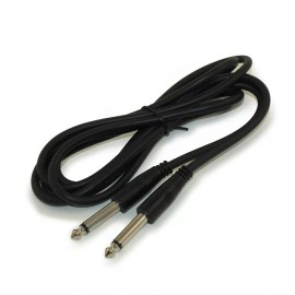 My Cable Mart 3ft 1/4inch MONO (TS) Guitar Cable  Male to Male  28AWG  Nickel Plated