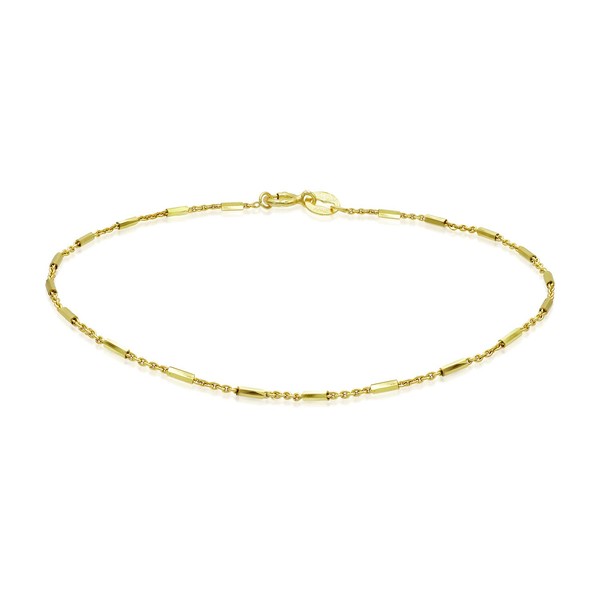 SEA OF ICE Sterling Silver Diamond-Cut Bar Station Rolo Chain