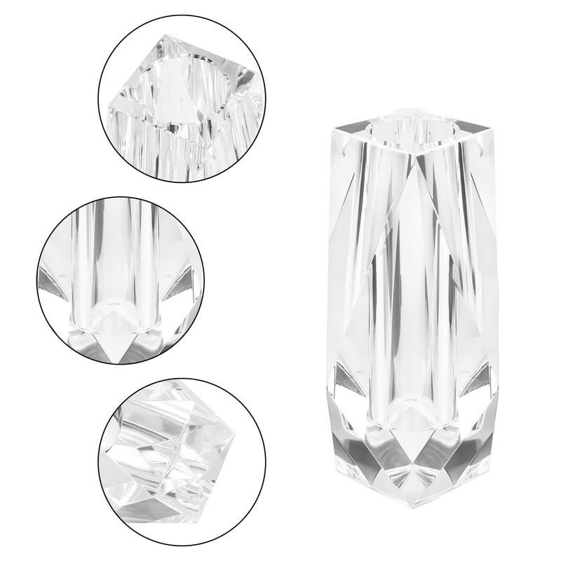 Kitcom Flower/Bud Crystal Vase Decorative Vases for Home, Wedding, Christmas,