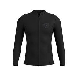 KMT Wetsuit Top Men, 2.5mm Wetsuits Jackets Long Sleeve Neoprene Tops for Surfing Diving Snorkeling Scuba Kayaking Swimming