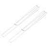 QUARKZMAN Pack of 2 Sheet Music Book Clips Clear Acrylic