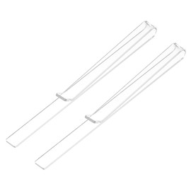 QUARKZMAN Pack of 2 Sheet Music Book Clips Clear Acrylic Sheet Music Holder for Thicker Notes Books Sheet Music Stand Piano Sheet Holder Sheet Holder Transparent