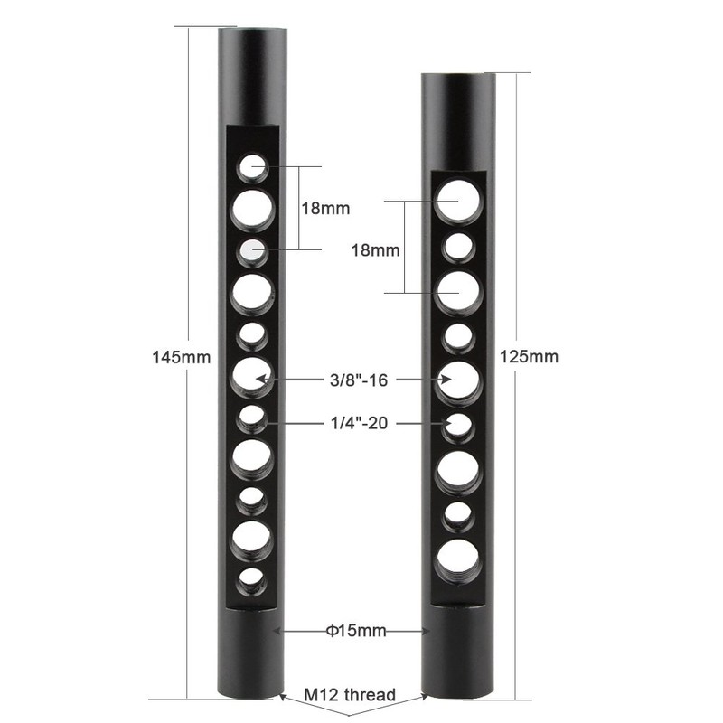 CAMVATE DSLR Camera Cage Top Handle Wood Grip for Canon