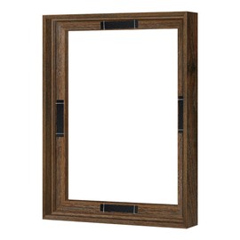 Abtgt 11x14 Canvas Floating Frame with 0.9" Deep, Brown Floater Frame for Canvas Paintings with Adhesive, Vertical or Horizontal Wall Art frame for Prints Oil Painting Diamond Decor, 1 Pack.