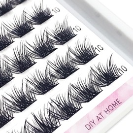 C Curl Lash Clusters DIY Eyelash Extensions CoMango 10mm Cluster Eyelash Extensions Mega Volume Eyelash Clusters Individual Lashes Wispy Lash Cluster DIY at Home