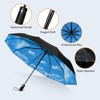 TechRise Umbrella Pocket Umbrella Storm Resistant Large -10 Ribs Windproof