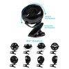 Gazeled Clip on Fan Battery Operated, 360° Rotation, with 8