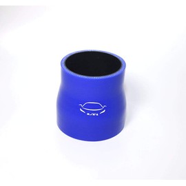 TenkeAuto 3" Length Universal 4-Ply Reinforced High Temp Straight Reducer 2.5"-3" ID Coupler Silicone Hoses (2.5"-3", blue)