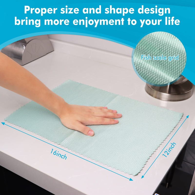 Easy Clean Streak Free Glass Cleaning Miracle Microfiber Cleaning Cloth