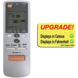 Replacement for FRIEDRICH Air Conditioner Remote Control Model Number: AR-JW5 AR-JW6 AR-JW30 (Display in both Celsius and Fahrenheit)