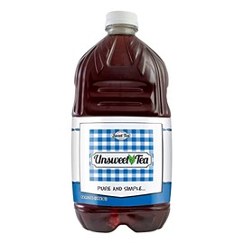 Unsweetened Black Iced Tea, Real Brewed, Caffeinated, Pure and Natural, No Artificial Flavors or Colors (64oz Pack of 1) By Southern Sweet Tea Company