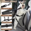 Dog Seat Belt, 2Pcs Adjustable Retractable Dog Leash, Nylon Pet