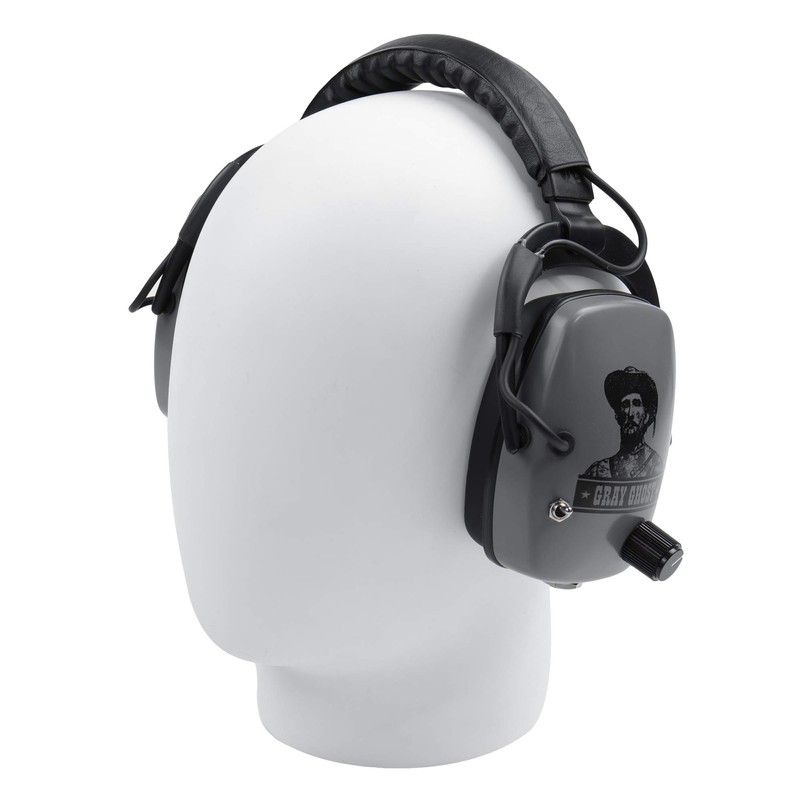 DetectorPro Gray Ghost NDT Platinum Series Headphones with 1/4" Angle Connector