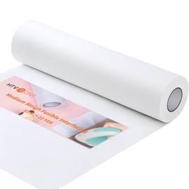 Medium Weight Fusible Interfacing for Sewing - 13in*22Yard Interfacing Fabric for Sewing, HTVRONT Iron-on Non-Woven Interfacing for Crafting Quilting Sewing DIY Crafts Supplies