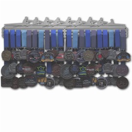 Allied Medal Hangers – Rowing Scene - Male (24” Wide with 3 Hang Bars) - Medal Hanger Holder Display Rack - Multiple Variations Offered!