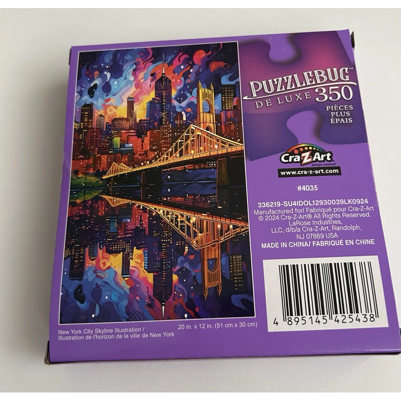 Cra-z-art.com New Puzzle New York City Skyline 350 Pieces 20"
