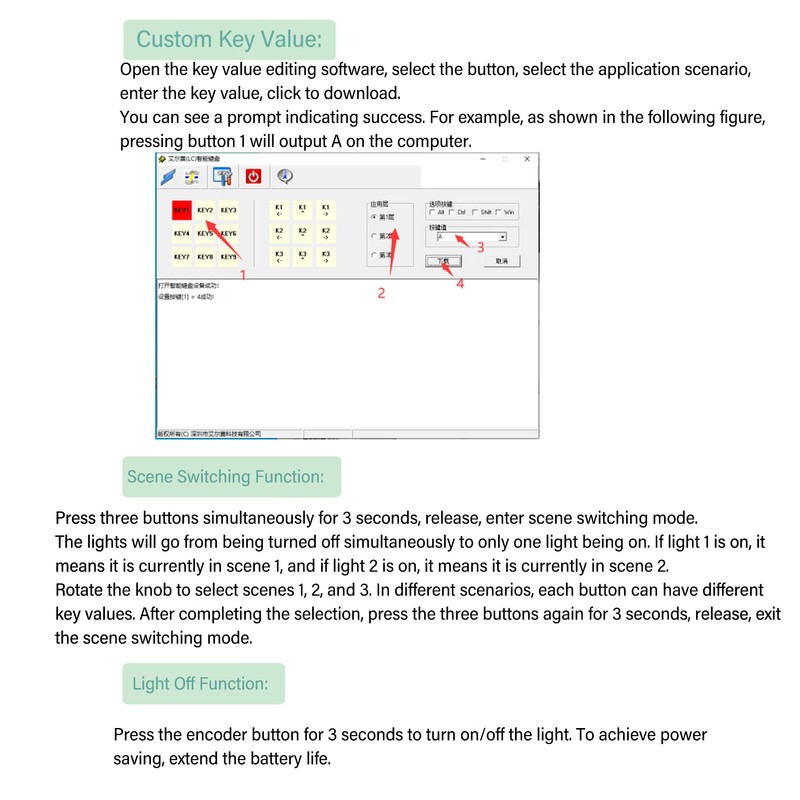 3 Key Keyboard USB Wired 2.4G Wireless Hot Swappable All