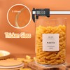 6-Pack Borosilicate Glass Storage Jars with Bamboo Lids + 132