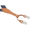Timiot Mens Suspender Wide Leather 6 Metal Clips Adjustable Straps