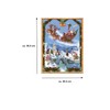 Advent Calendar Santa in Sleigh Paper Advent Calendar 26.5 x