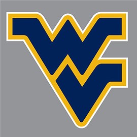 West Virginia Mountaineers BLUE WV LOGO 4" Vinyl Decals WV Car Window Sticker