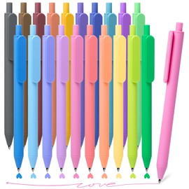 Drawdart Gel Pens 20 Colors Retractable Quick Dry Ink Pens Fine Point 0.7mm, Smoooth Writing Pens Multicolor for Journaling, Drawing, Doodling, and Note Taking, Multicolor, 20-Count