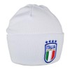 FIGC Unisex Beanie Hat, White