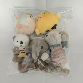 Dtymm 5pcs Plush Animals Keychains, Cute Key Ring Decorations for Schoolbag, Backpack, Wallet, Phone