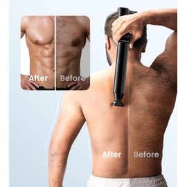 Electric Back Shaver for Men, Long Handle Body Grooming Kit